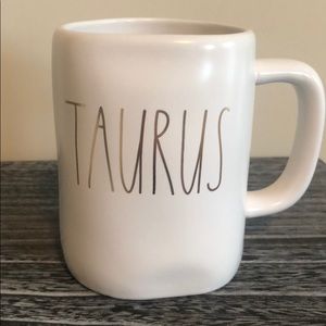 Rae Dunn TAURUS two sided mug